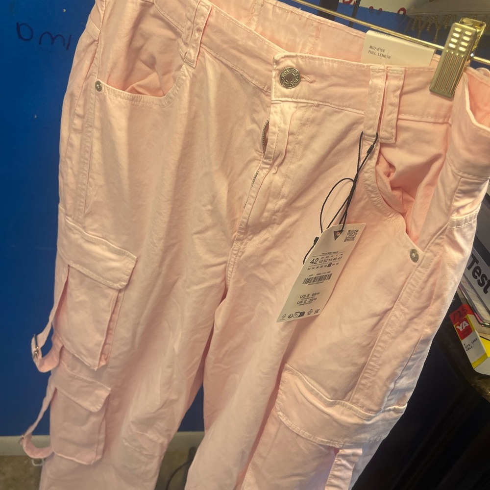 Zara Pink Cargo Pants